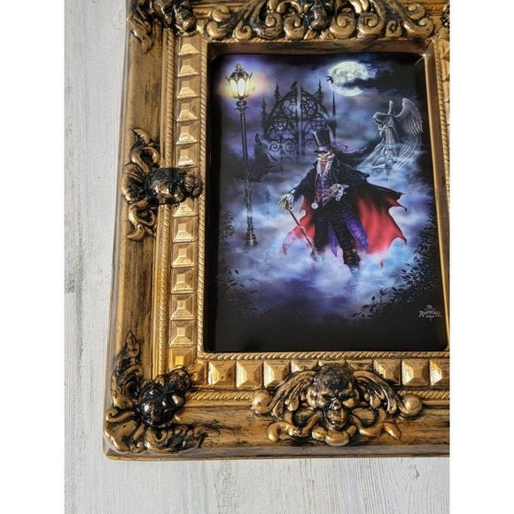 Alchemy Carta plastic photo frame skull skeleton Duke scary Halloween home decor - Picture 2 of 8
